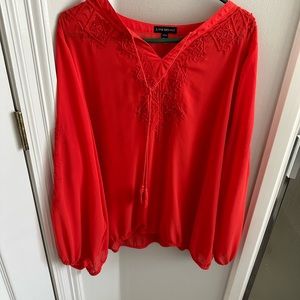 Lane Bryant Blouse.  Sequined in areas on the front and sleeve.